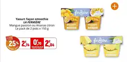 Coccinelle Supermarché LA FERMIÈRE Yaourt façon smoothie offre
