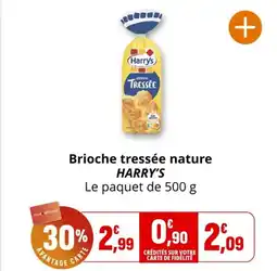 Coccinelle Supermarché HARRY'S Brioche tressée nature offre