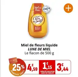 Coccinelle Supermarché LUNE DE MIEL Miel de fleurs liquide offre