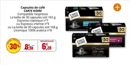 Coccinelle Supermarché CARTE NOIRE Capsules de café offre
