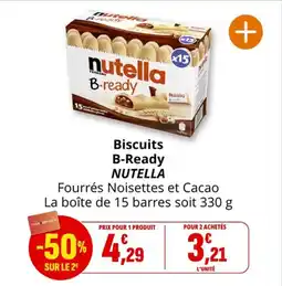 Coccinelle Supermarché NUTELLA Biscuits B-Ready offre