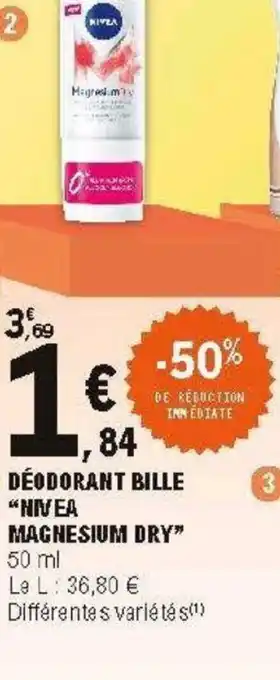E.Leclerc Déodorant bille nivea offre
