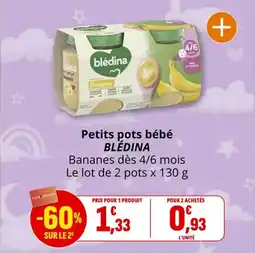 Coccinelle Supermarché BLÉDINA Petits pots bébé offre