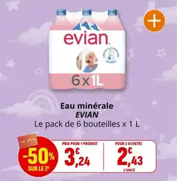 Coccinelle Supermarché EVIAN Eau minérale offre
