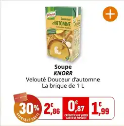 Coccinelle Supermarché KNORR Soupe offre