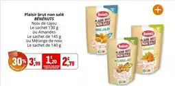 Coccinelle Supermarché BÉNÉNUTS Plaisir brut non salé offre