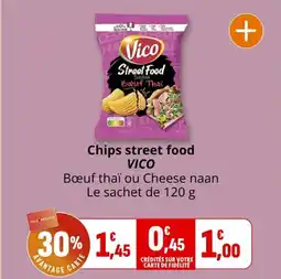 Coccinelle Supermarché VICO Chips street food offre
