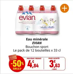 Coccinelle Supermarché EVIAN Eau minérale offre
