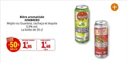 Coccinelle Supermarché SOMBRERO Bière aromatisée offre