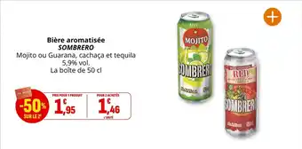 Coccinelle Supermarché SOMBRERO Bière aromatisée offre