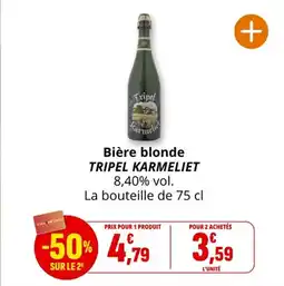 Coccinelle Supermarché TRIPEL KARMELIET Bière blonde offre