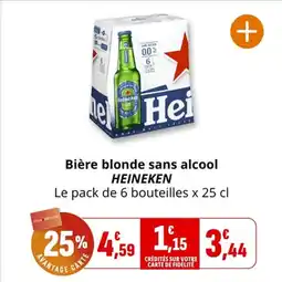 Coccinelle Supermarché HEINEKEN Bière blonde sans alcool offre