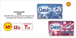 Coccinelle Supermarché DASH Lessive pods offre