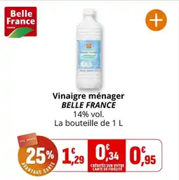 Coccinelle Supermarché BELLE FRANCE Vinaigre ménager offre