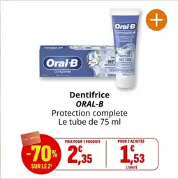 Coccinelle Supermarché ORAL-B Dentifrice offre