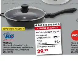 Möbel Martin Mijoteuse Marmorit, aluminium noir offre