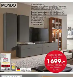 Möbel Martin Élément inférieur TV offre