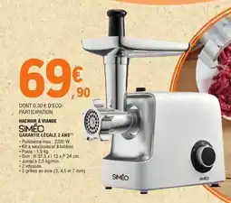E.Leclerc SIMEO Hachoir à viande offre