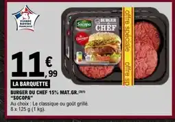 E.Leclerc SOCOPA Burger du chef 15% mat.gr offre