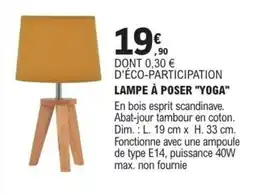 E.Leclerc Brico YOGA Lampe à poser offre