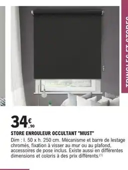 E.Leclerc Brico MUST Store enrouleur occultant offre