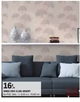E.Leclerc Brico Ginko gris clair argent offre