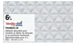 E.Leclerc Brico VENILIA Triangles 3d offre