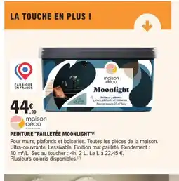 E.Leclerc Brico MAISON DÉCO Peinture pailletée moonlight offre