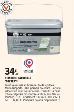 E.Leclerc Brico FOXTER Peinture naturelle offre