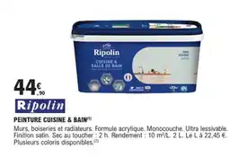 E.Leclerc Brico RIPOLIN Peinture cuisine & bain offre
