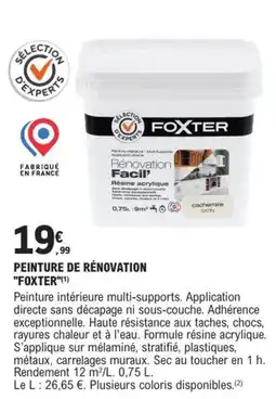 E.Leclerc Brico FOXTER Peinture de rénovation offre