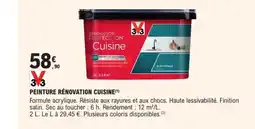 E.Leclerc Brico Peinture rénovation cuisine offre