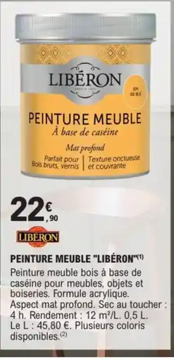 E.Leclerc Brico LIBÉRON Peinture meuble offre
