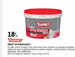 E.Leclerc Brico TOUPRET Enduit de rebouchage offre