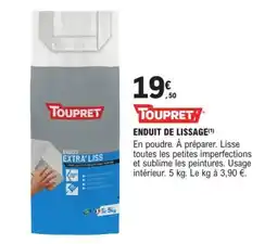 E.Leclerc Brico TOUPRET Enduit de lissage offre