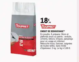 E.Leclerc Brico TOUPRET Enduit de rebouchage offre