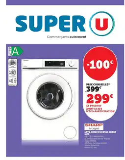 Super U SHARP Lave-linge frontal offre