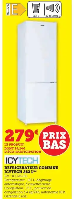 ICYTECH Refrigerateur combine