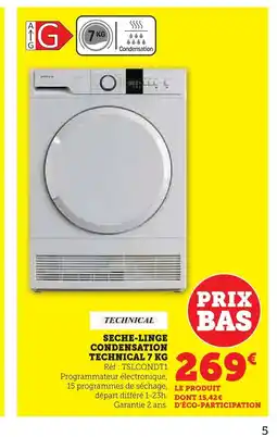 Super U TECHNICAL Seche-linge condensation offre