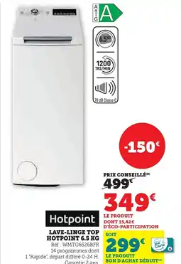 Super U HOTPOINT Lave-linge top offre