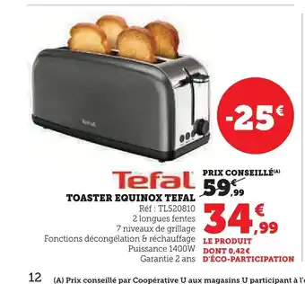 TEFAL Toaster equinox