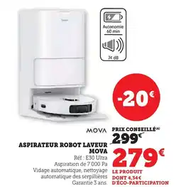 Super U MOVA Aspirateur robot laveur offre