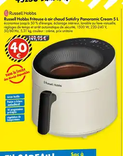 TEDi RUSSELL HOBBS Friteuse à air chaud Satisfry Panoramic Cream offre