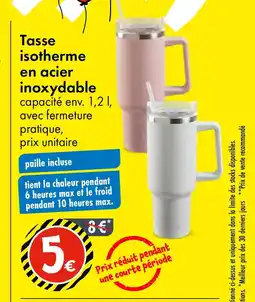 TEDi Tasse isotherme en acier inoxydable offre