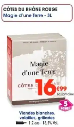 Maximo Côtes du rhône rouge magie d'une terre offre