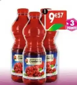 Maximo Lot de 3 bouteilles de jus de cranberry offre