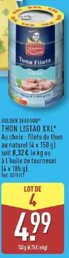 ALDI GOLDEN SEAFOOD Thon listao xxl offre