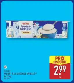 ALDI MILSANI YAOURT À LA GRECOQUE VANILLE offre