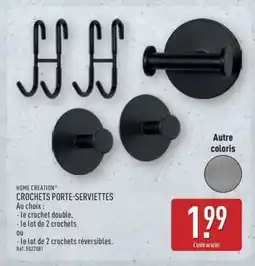 ALDI CROCHETS PORTE-SERVIETTES offre