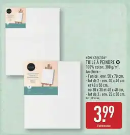 ALDI HOME CREATION TOILE À PEINDRE offre